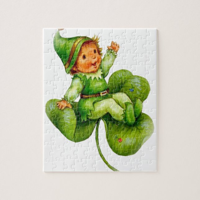 Happy Leprechaun Jigsaw Puzzle (Vertical)