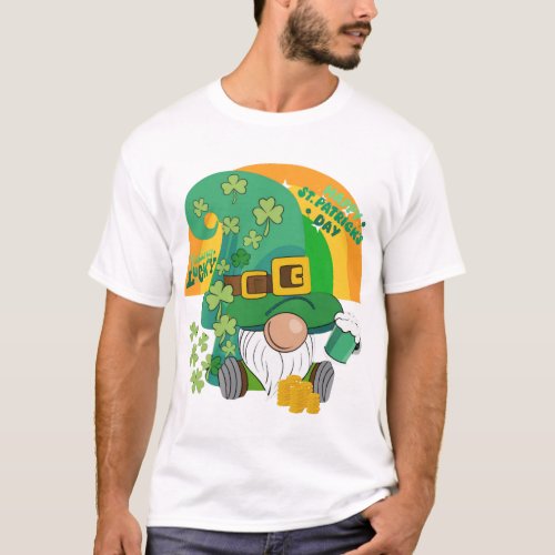 Happy Leprechaun _ St Patricks Day T_Shirt