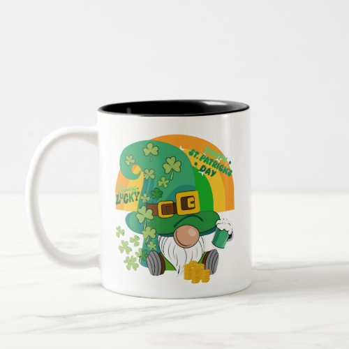 Happy Leprechaun _ St Patricks Day Two_Tone Coffee Mug