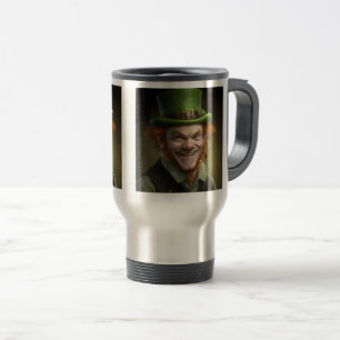 Happy Leprechaun Travel/Commuter Mug, 15 oz Travel Mug