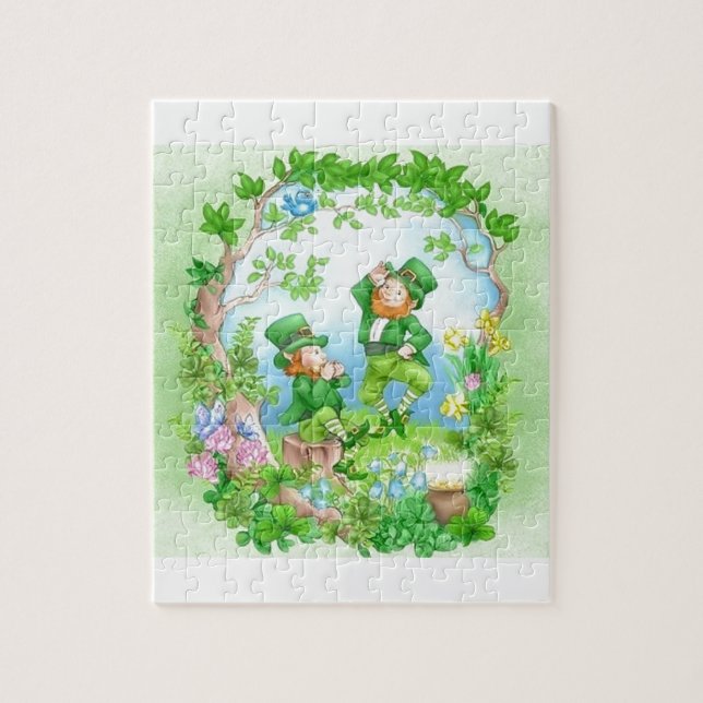 Happy Leprechauns Jigsaw Puzzle (Vertical)