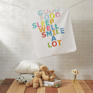 Happy life baby blanket