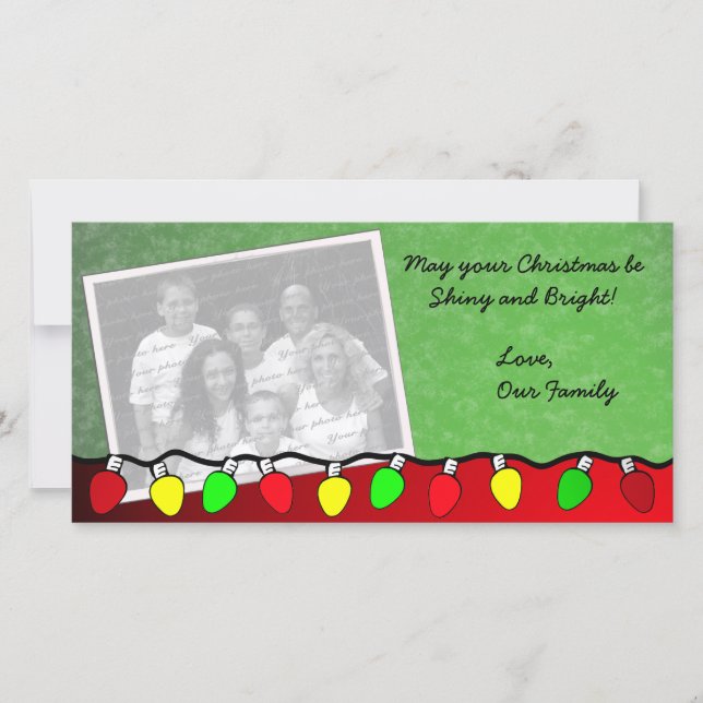 Happy Lights/ Photo Greeting Card (Front)