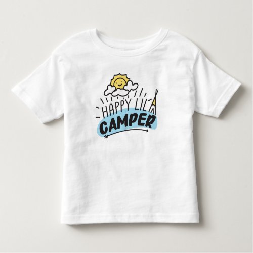 Happy Lil Camper Kid Toddler  Baby T_Shirt