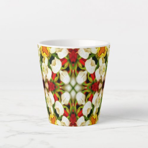 Happy Lily of the valley pattern Latte Mug