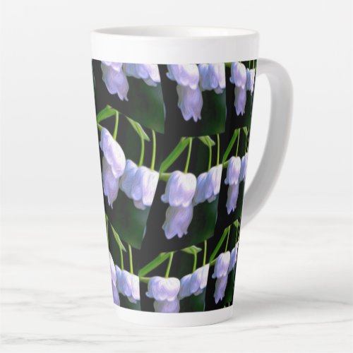 Happy Lily of the valley pattern Latte Mug