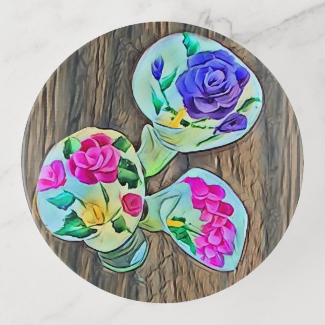 Happy Lilys Trinket Tray (Front)