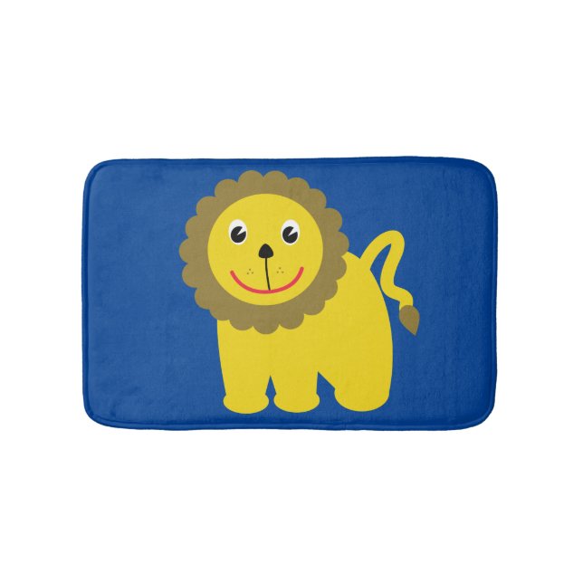 Happy lion bathroom mat (Front)