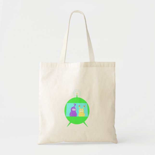 Happy Little Aliens tote bag (Front)
