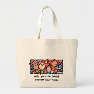 Happy Little Babies. Customizable tote