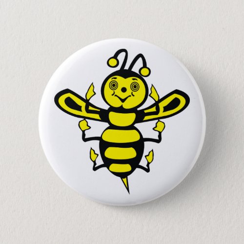 Happy Little Bee Button