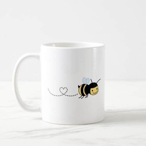 Happy Little Bee Buzzing Around Coffee Mug