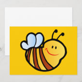 HAPPY LITTLE BUMBLEBEE BEE CARTOON CUTE HONEY INSE (Front/Back)