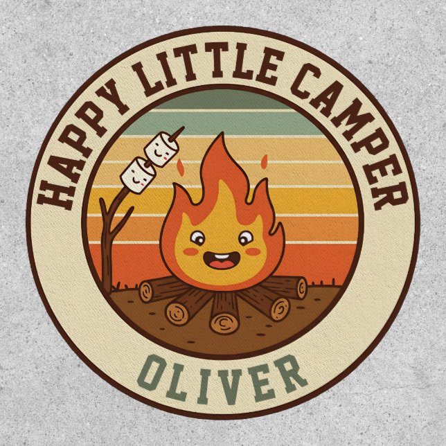 Happy Little Camper Badge (Front)