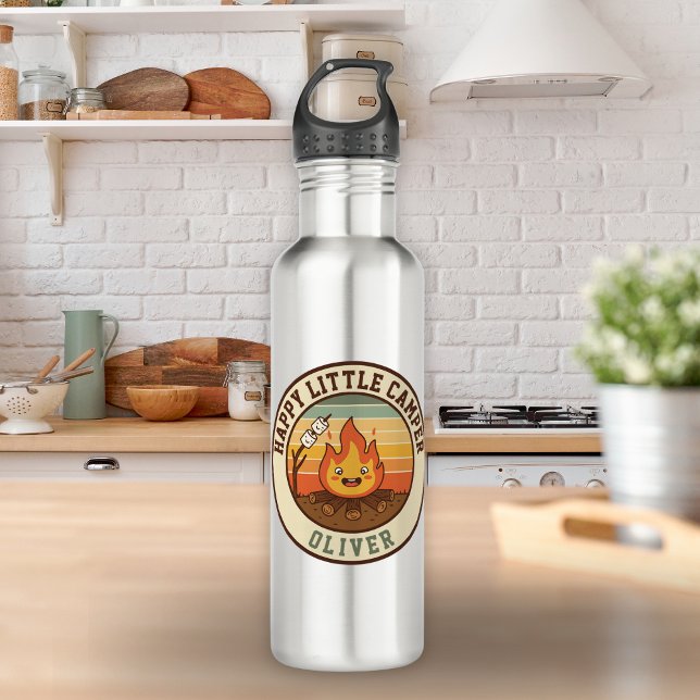 Happy Little Camper Stainless Steel Water Bottle (Creator Uploaded)