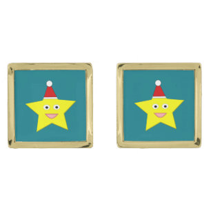 Happy Little Christmas Star Cufflinks