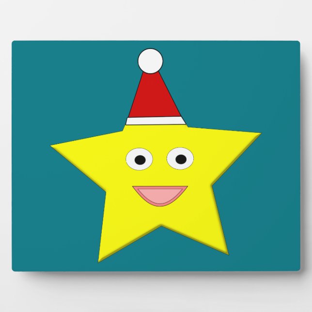 Happy Little Christmas Star Plaque (Front)