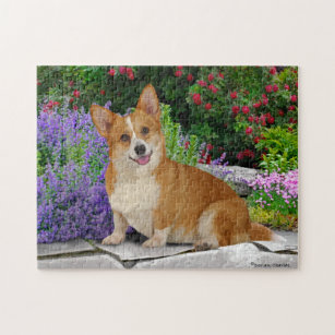 Wooden Jigsaw Puzzle-CLEVER CORGI-2