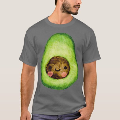 Happy Little Cute Avocado T_Shirt