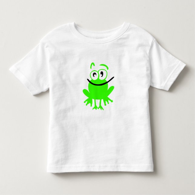 Happy Little Frog Toddler T-shirt (Front)