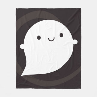 Happy Little Ghost Fleece Blanket