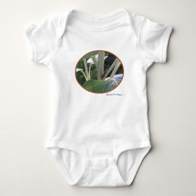 HAPPY LITTLE GRASSHOPPER BABY WEAR BABY BODYSUIT (Front)