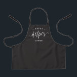 Happy Little Helper Editable Color Kid Apron<br><div class="desc">This lovely design can be customized to your favorite color combinations. Matching adult and junior designs available. Makes a great gift! Find stylish stationery and gifts at our shop: www.berryberrysweet.com.</div>
