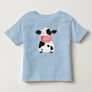 Happy Little Holstein Dairy Cow Toddler T-shirt