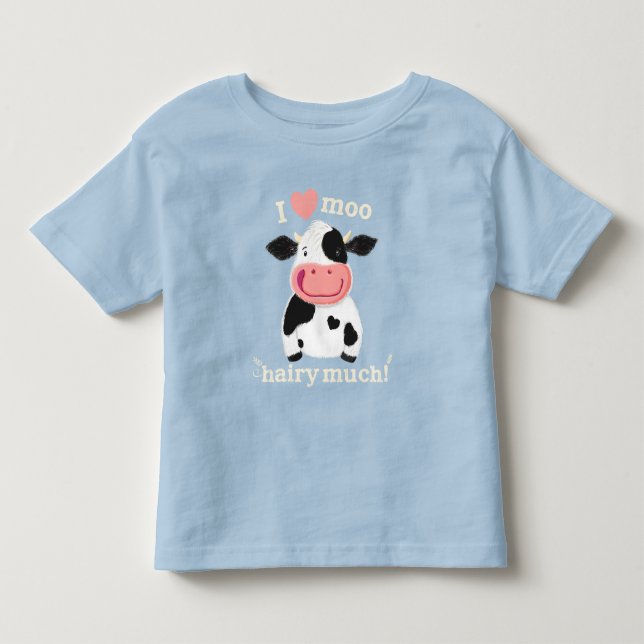 Happy Little Holstein Loves You Toddler T-shirt (Front)