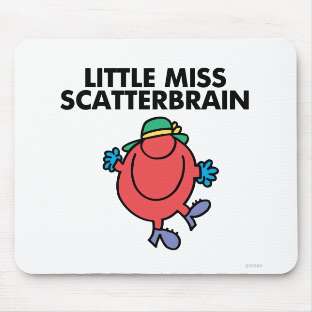 Happy Little Miss Scatterbrain Mouse Pad (Front)