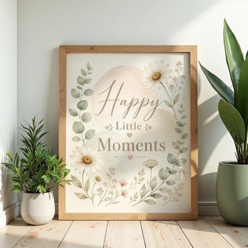 Happy Little Moments Nursery Wall Art