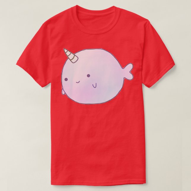 Happy Little Narwal  T-Shirt (Design Front)