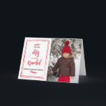 Happy little Navidad tarjeta de la Holiday Card<br><div class="desc">"Feliz Navidad" y una illustración festiva.</div>