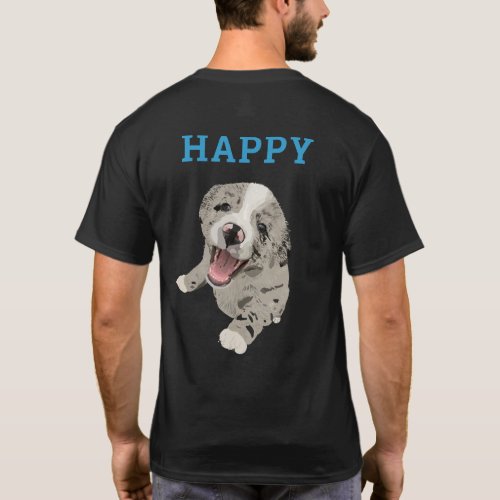 Happy Little Pup Jersey T_Shirt