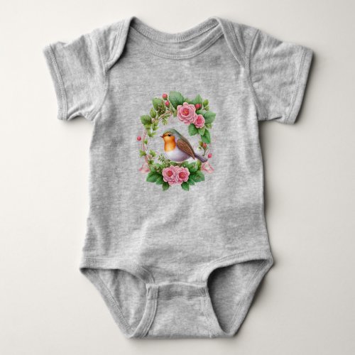 Happy Little Robin Baby Bodysuit 