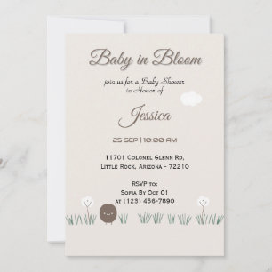 Happy Little Seed Baby Shower Card