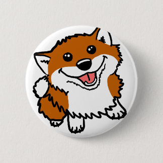 Happy Little Shiba Pinback Button