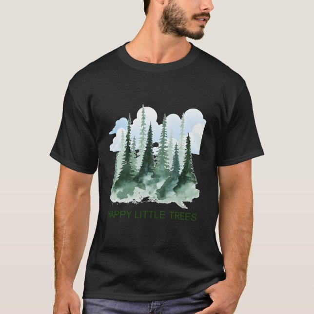 Happy Little Tree Earth Day Bob Style Men Boy Kids T-Shirt (Front)