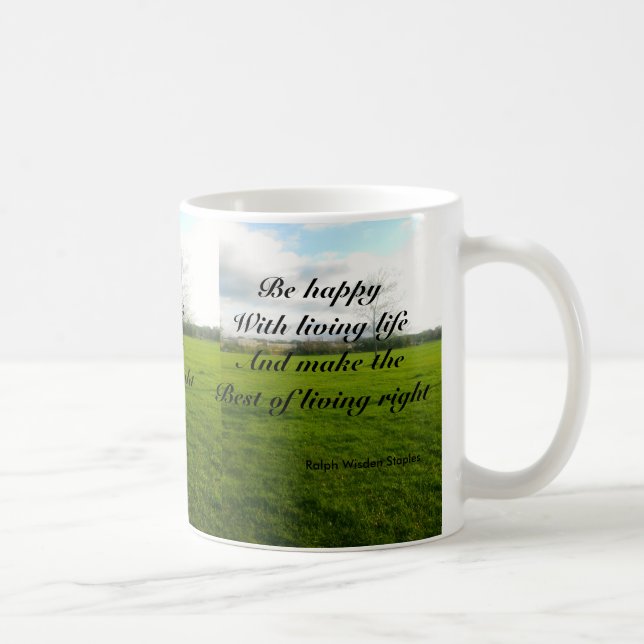 Happy living coffee mug (Right)