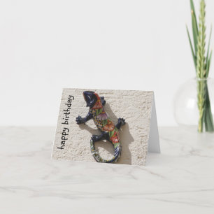 happy lizard birthday card