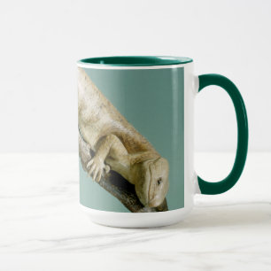 Happy Lizard He Enjoys Life Custom Text for You Mug