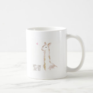 Happy Llama Loves You Coffee Mug