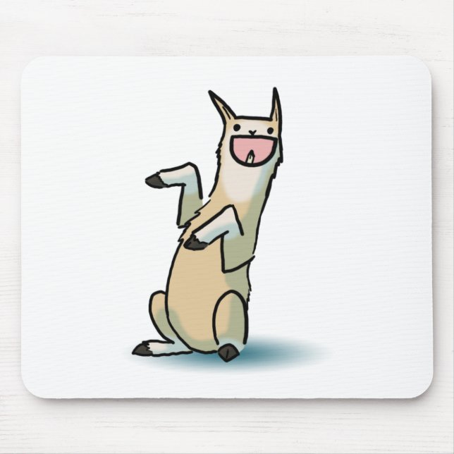 Happy Llama Mouse Pad (Front)