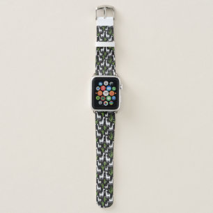 Happy Llama Pattern Apple Watch Band