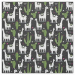 Happy Llama Pattern Fabric