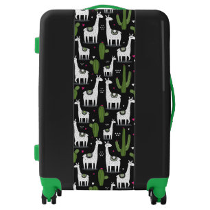 Happy Llama Pattern Luggage