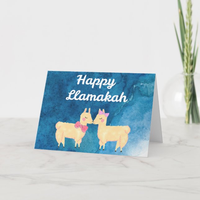 Happy Llamakah Card (Front)