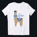 Happy Llamakah Funny Hanukkah  Tri-Blend Shirt<br><div class="desc">Festive personalized Hanukkah design.</div>