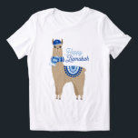 Happy Llamakah Funny Hanukkah  Tri-Blend Shirt<br><div class="desc">Festive personalized Hanukkah design.</div>