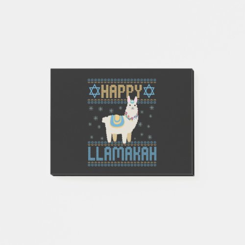 Happy LLamakah Funny Jewish Hanukkah LLama Gift Post_it Notes